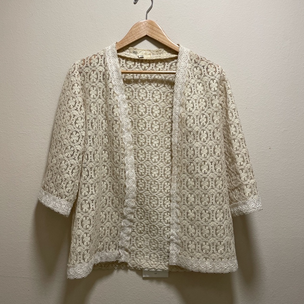 Little House Creations Vintage Lace prairie cottage core victorian cardigan